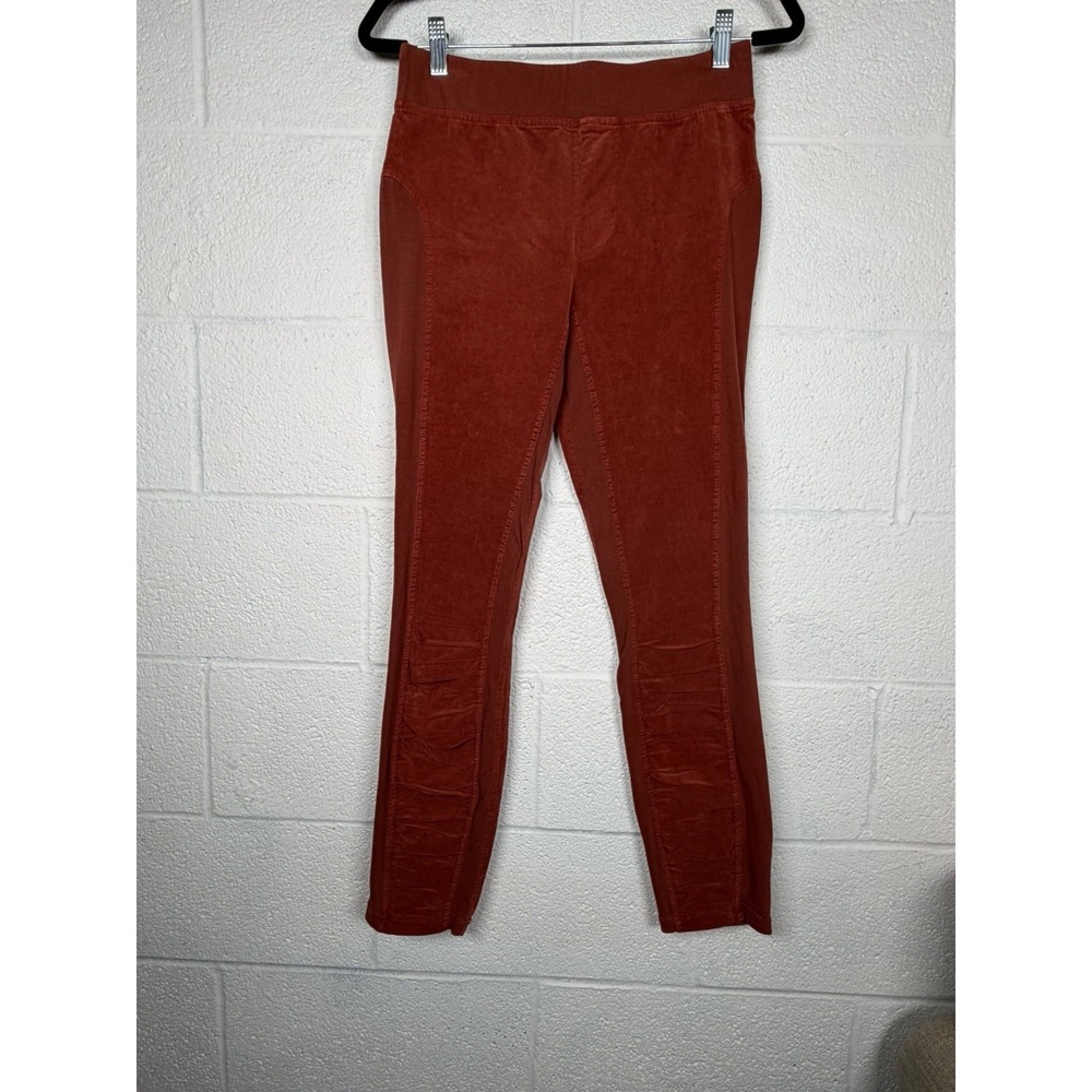 Wearables Rust Mineral Wash Moto Leggings Size S Velvet Knit Stretch Casual NWT